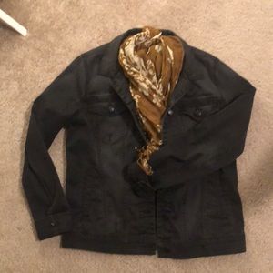 JOES JEANS Fitted Black Denim Jacket